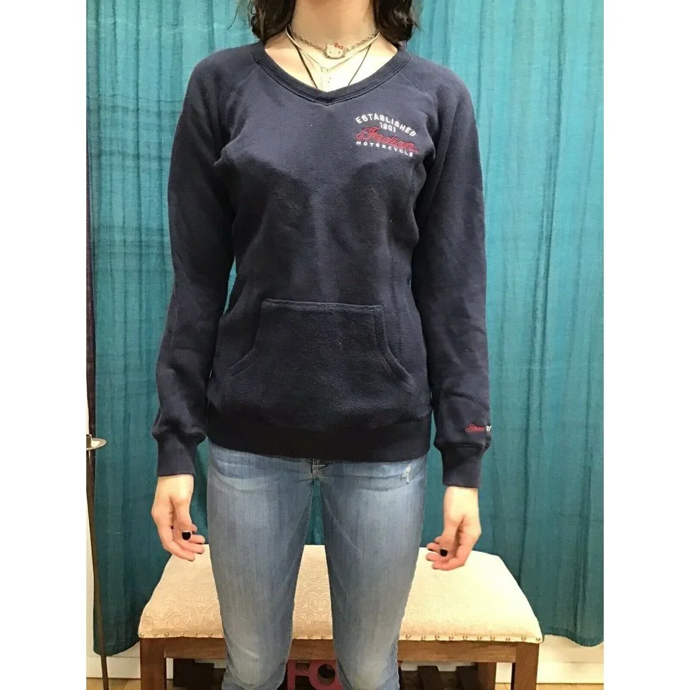 Indian Motorcycle Navy Sweatshirt - Picture 5 of 6